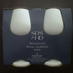 SDS for HD White Stemmed Wine Goblets - 2 Piece Set